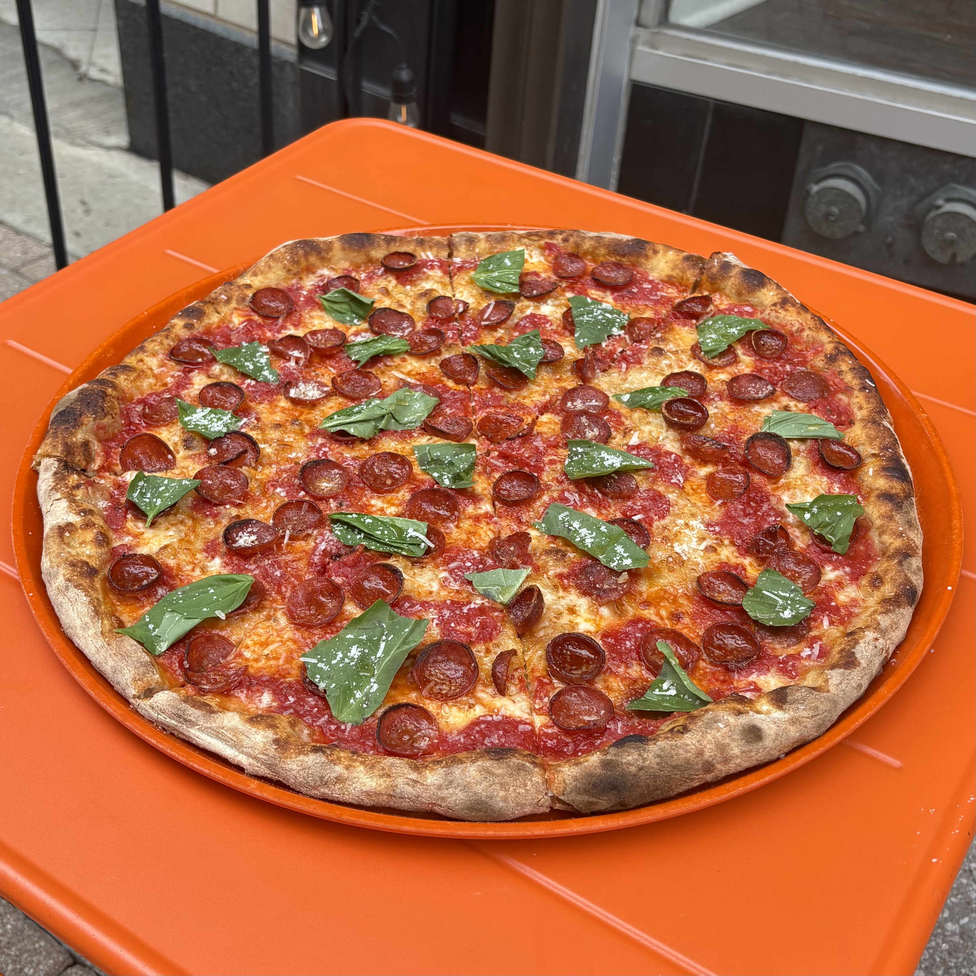 Pepperoni pizza made with the Total Pizza Mastery process