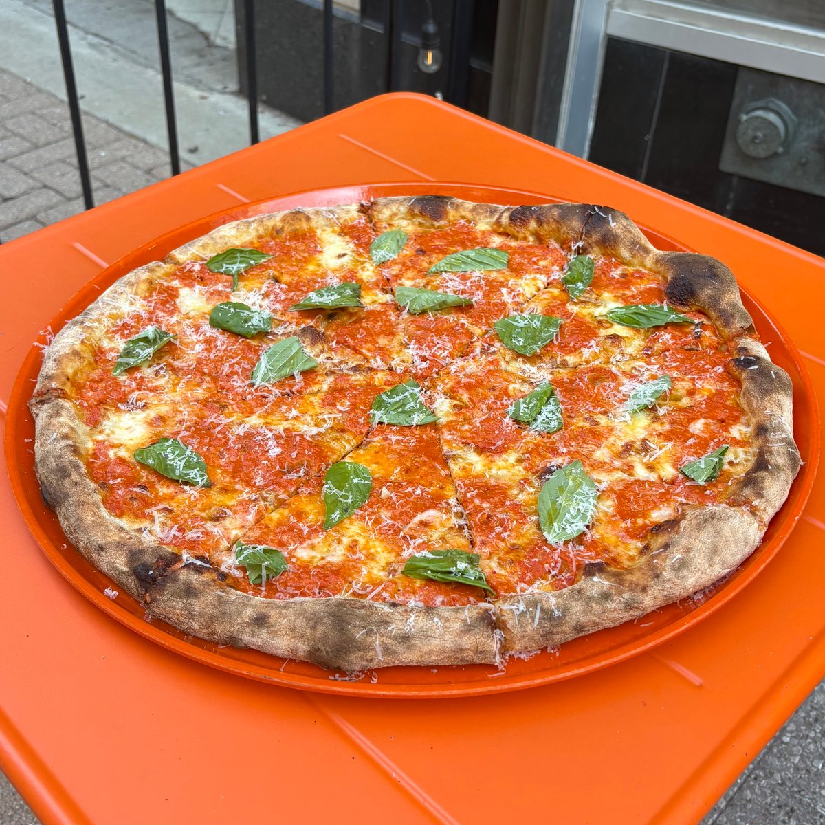 Vodka sauce pizza made with the Total Pizza Mastery process